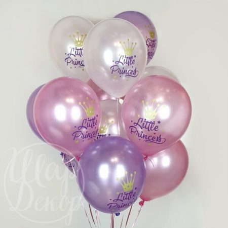 Букет воздушных шаров с гелием для маленькой принцессы