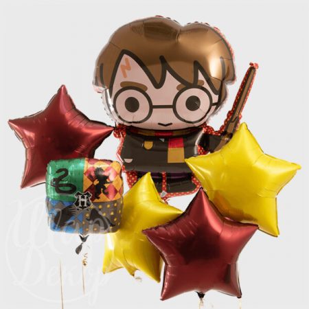 Букет воздушных шаров с гелием с Гарри Поттером
