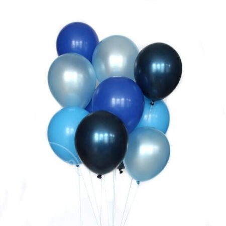 Букет воздушных шаров с гелием Синий и голубой