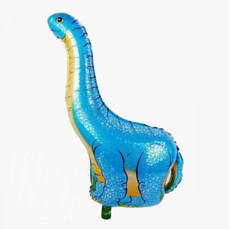 Шар воздушный с гелием Динозавр синий