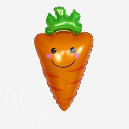 Шар воздушный с гелием Морковь улыбка