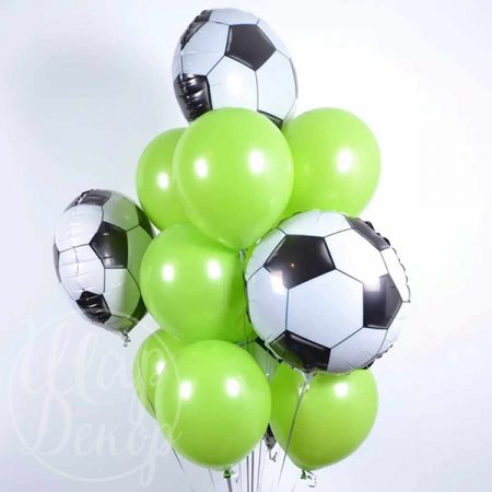 Букет воздушных шаров с гелием Футбольное поле