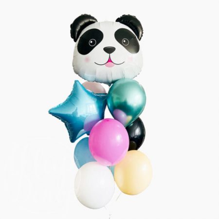 Букет воздушных шаров с гелием Панда