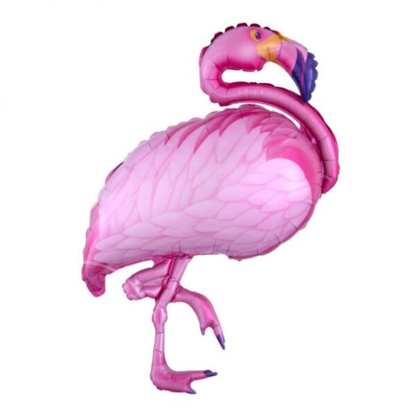 Шар воздушный с гелием Фламинго розовый