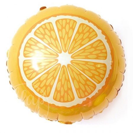 Шар воздушный с гелием круглый Апельсин