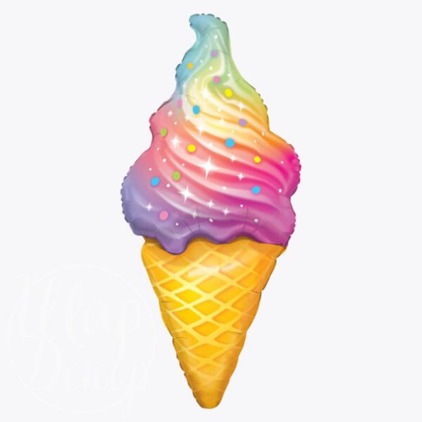 Шар воздушный с гелием Радужное мороженое