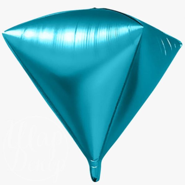Шар воздушный с гелием Алмаз синий