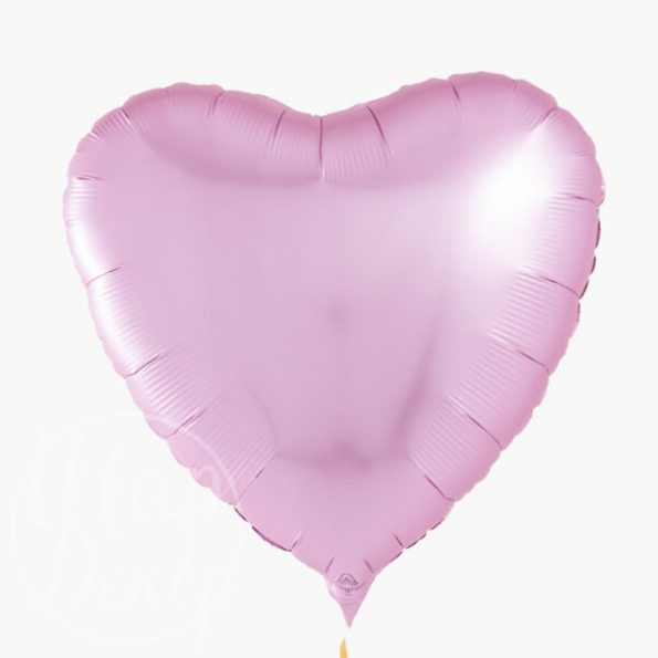 Шар воздушный с гелием сердце розовый фламинго